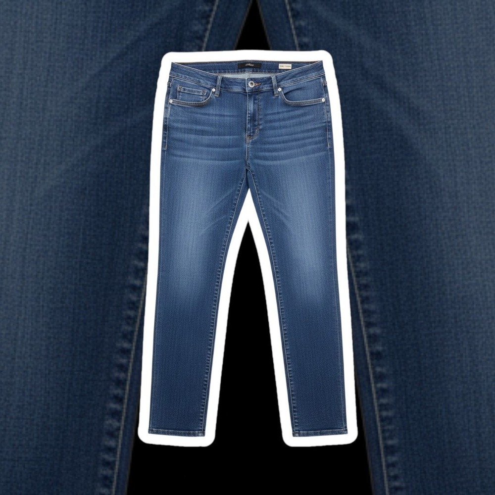 Mavi Emma Slim Boyfriend Jeans Womens Blue Denim Medium Wash Casual Pants